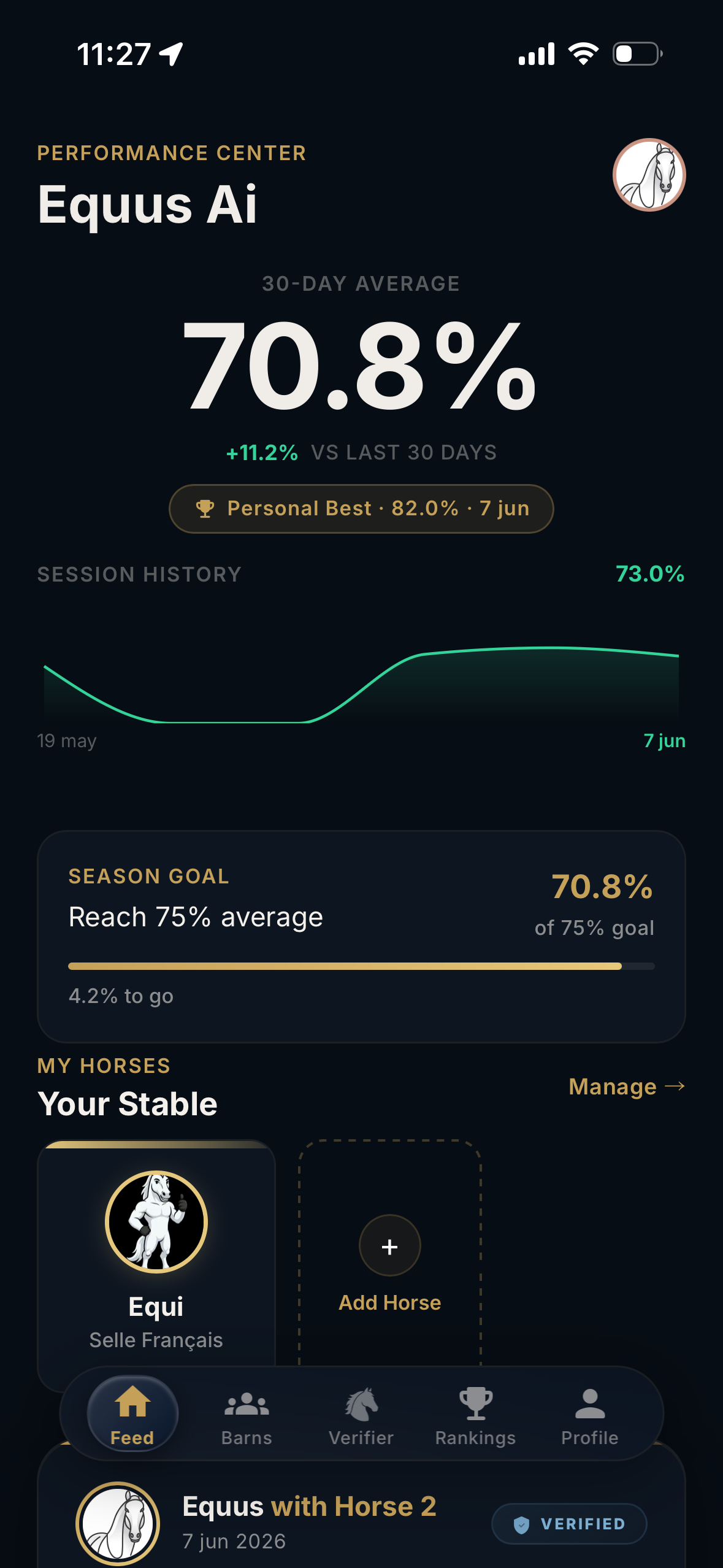 Equus AI — Equestrian AI Platform for Dressage & Show Jumping Performance